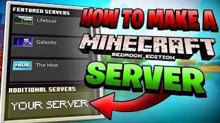 How to Make a Minecraft Bedrock Server 2021  Start to Finish Setup [upl. by Rafaj479]