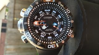 Citizen Eco Drive Promaster Aqualand Depth Meter [upl. by Petrine214]