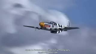 P51B amp P51D Mustang Flight  Vintage Aircraft Weekend [upl. by Anahsek439]