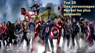 Top 20 des personnages les plus puissants de Marvel [upl. by Llehsram]