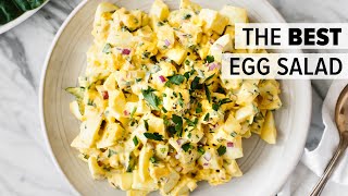 EGG SALAD  how to make the BEST egg salad recipe  collard wrap [upl. by Medwin]