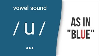 Vowel Sound  u  as in quotbluequot American English Pronunciation [upl. by Atiragram289]