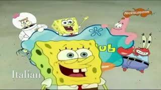 Spongebob Squarepants Theme SongIntro in 10 Languages [upl. by Risteau]