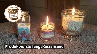 Kerzen selber machen  im Glas mit Kerzensand [upl. by Drobman]