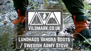 Lundhags Vandra Boots Review  Swedish Army Stove Bushcraft  Hiking Gear [upl. by Ttocserp]