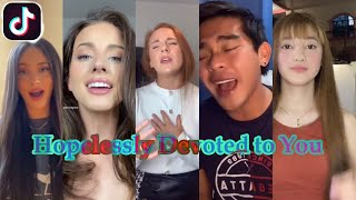 Hopelessly Devoted To You Covers  Tiktok Challenge [upl. by Feer563]