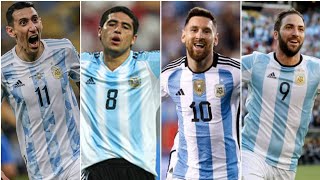 MEJORES GOLES DE ARGENTINA EN LAS ELIMINATORIAS [upl. by Atteyram]