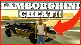 GTA San Andreas LAMBORGHINI Cheat Code [upl. by Amsa]