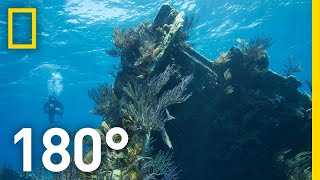 Underwater on Bermuda’s Montana Shipwreck – 180  National Geographic [upl. by Hteazile]