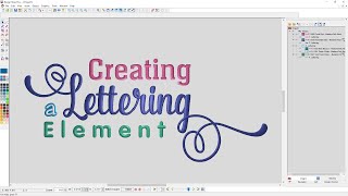 Creating a Lettering Element [upl. by Cade]