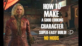 Fallout 4 How To Make a Good Looking Female Character SuperEasy Build No Mods [upl. by Gusta]