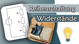 Reihenschaltung von Widerständen einfache Erklärung  Gleichstromtechnik 4 [upl. by Adelaja]