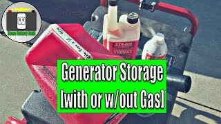 Generator Storage With or Without Gas [upl. by Uhp357]