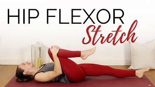 Hip Flexor Stretch  Quick Yoga for Flexibility Practice [upl. by Ahders]