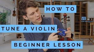 How To Tune A Violin  For Beginners  Easy [upl. by Stiruc562]