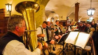 Hofbrauhaus Beer Hall during Oktoberfest 2017 Munich Germany [upl. by Elora994]