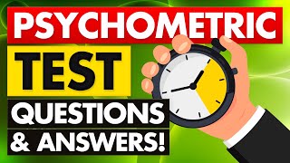 PSYCHOMETRIC TESTS Numerical Mechanical Verbal Ability and General Reasoning Questions amp Answers [upl. by Aleciram254]