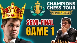 SemiFinal Game 1  Champion Chess Tour 2024  GM Carlsen vs GM Lagrave [upl. by Danais149]