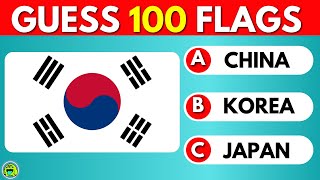 Guess And Learn 100 Flags FLAG QUIZ [upl. by Pizor]