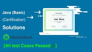 HackerRank Java Basic Certification Test  Solution 2 [upl. by Hewes]