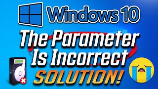 FIX Drive Is Not Accessible the Parameter Is Incorrect on Windows 10 2025 [upl. by Nahsaj]