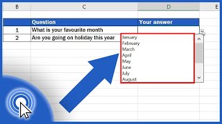 How to Create a DropDown List in Excel [upl. by Lusa]