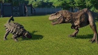 AnkylosaurusFully Modified VS TRex IRex IRaptor Spinosaurus and Allosaurus  JWE [upl. by Avie]