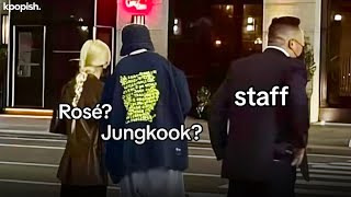 BTS Jungkook amp BLACKPINK Rose Dating Evidence [upl. by Nairdad]