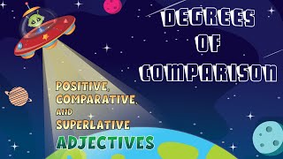 Degrees of Comparison  Positive Comparative and Superlative Adjectives [upl. by Sorcim]