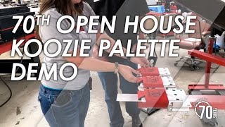 Screen Printing Koozies Demonstration [upl. by Olleina]