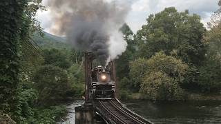 Steam of the Smokies Tuckasegee Train Excursion in Bryson City [upl. by Alys]