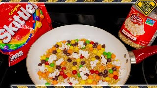 Make Colored Popcorn From Skittles Testing Viral Videos [upl. by Ynej212]