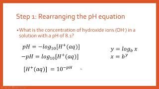 How to Calculate Hydroxide ion OH Concentration from pH [upl. by Daloris]