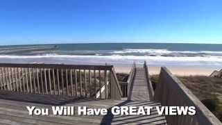 Topsail Island NC  Oceanfront Rental  What A View [upl. by Eisned380]