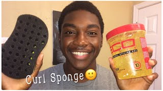 How To Get Defined Curly Hair With A Sponge [upl. by Illyes]