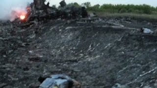 Journalist Bodies turned inside out at MH17 crash site [upl. by Melloney]