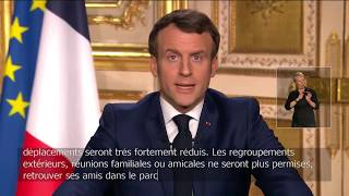 Macron discours du 16 mars 2020 [upl. by Eldnik]