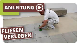 Fliesen verlegen  planeo DIY Tiles [upl. by Hinman207]