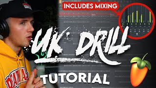 THE ULTIMATE UK DRILL TUTORIAL FOR 2022 Full Process  FL Studio 20 [upl. by Auqemahs]