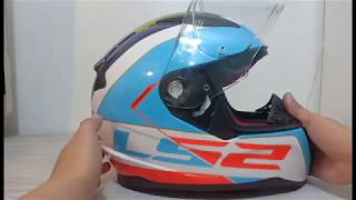 LS2 FF353 RAPID Helmet Visor Change [upl. by Tyrrell]