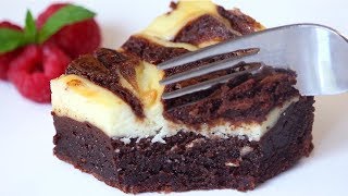 Cheesecake Brownies Recipe  How Tasty Channel [upl. by Lucille]