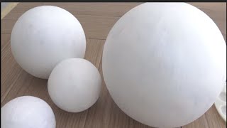 HOW TO MAKE PAPER MACHE SPHERES [upl. by Linehan973]