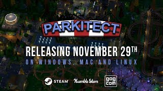 Parkitect launches on November 29th [upl. by Rolan]