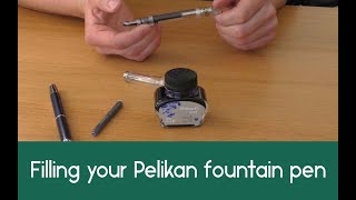 Filling your Pelikan fountain pen [upl. by Anelhtak245]