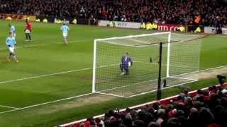 Man Utd v Man City 8413 Uniteds Goal Attacking play amp GiggsBarry handbags HD FAN CAM [upl. by Benton]