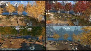 Comparing 3 offical SkyrimVR Wabbajack lists to Vanilla graphics 4K [upl. by Lahcar]