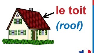 French Lesson 81  Rooms in the house Vocabulary  Les pièces de la maison  Partes de la casa [upl. by Eirrahs]