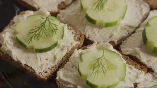 How to Make Cucumber Sandwiches  Appetizer Recipes  Allrecipescom [upl. by Assylem]