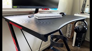 Gaming Desk  31 inch Workstation with Carbon Fiber [upl. by Arata115]