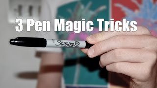 3 Incredible Pen Magic Tricks Vanish Production amp Shrink  Tutorial [upl. by Standish]